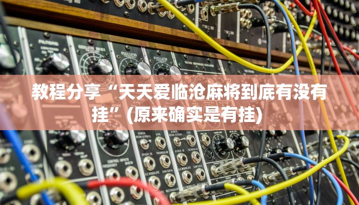 开挂器推荐“汇友娱乐要怎样才能开挂”![果然有透视挂]