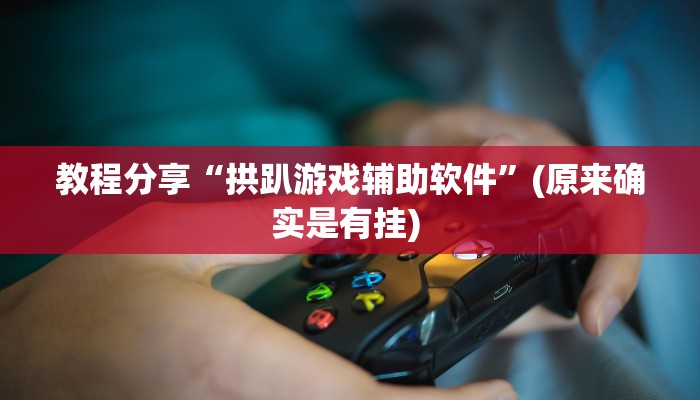 教程分享“拱趴游戏辅助软件”(原来确实是有挂) 