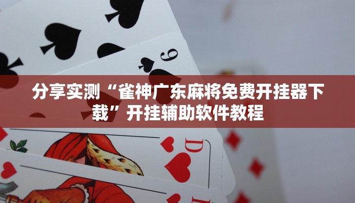 分享实测“雀神广东麻将免费开挂器下载”开挂辅助软件教程