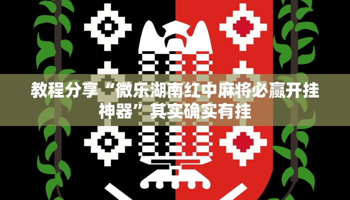 教程分享“微乐湖南红中麻将必赢开挂神器”其实确实有挂