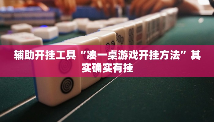 辅助开挂工具“凑一桌游戏开挂方法”其实确实有挂