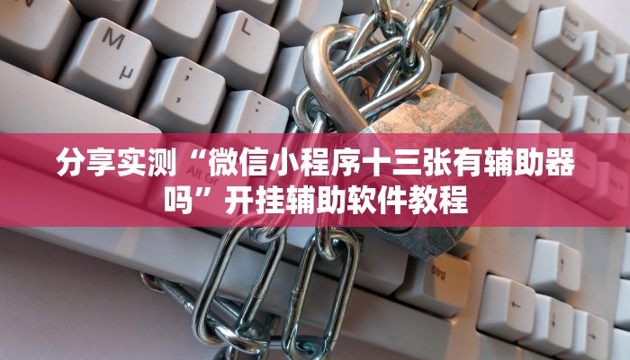 分享实测“微信小程序十三张有辅助器吗”开挂辅助软件教程