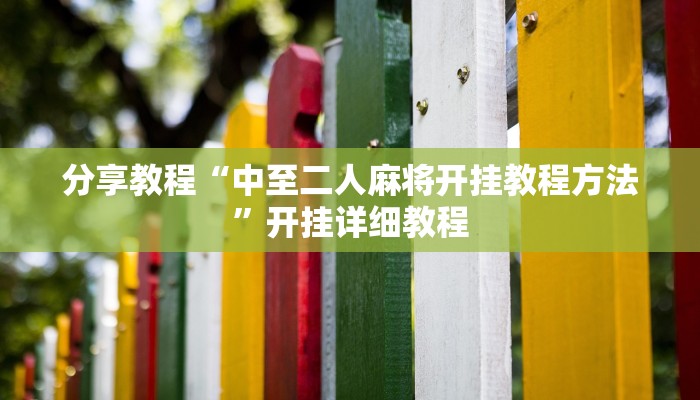 分享教程“中至二人麻将开挂教程方法”开挂详细教程