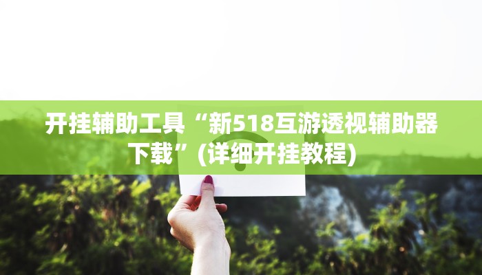 开挂辅助工具“新518互游透视辅助器下载”(详细开挂教程)