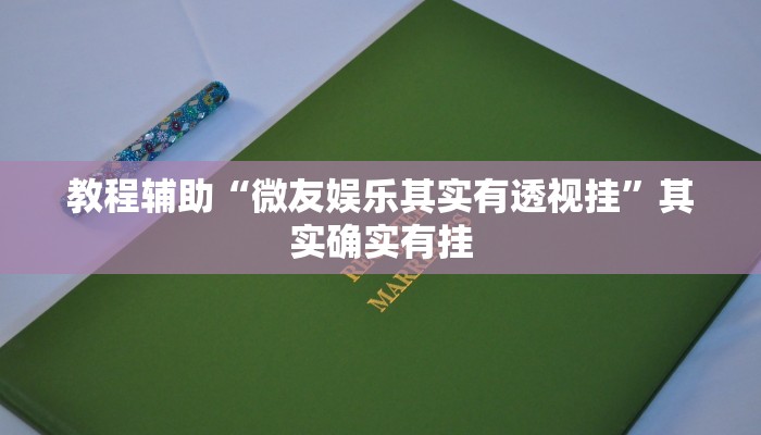 教程辅助“微友娱乐其实有透视挂”其实确实有挂