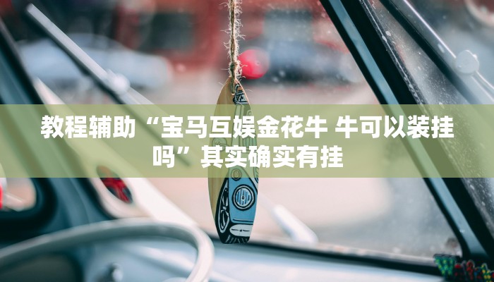 教程辅助“宝马互娱金花牛 牛可以装挂吗”其实确实有挂