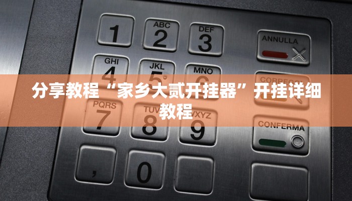 分享教程“家乡大贰开挂器”开挂详细教程