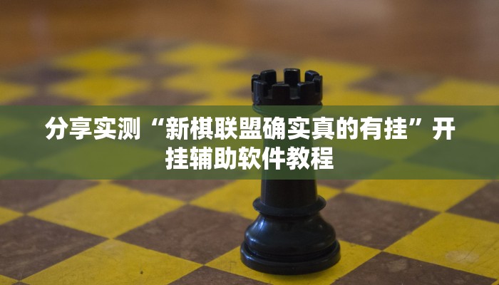 分享实测“新棋联盟确实真的有挂”开挂辅助软件教程