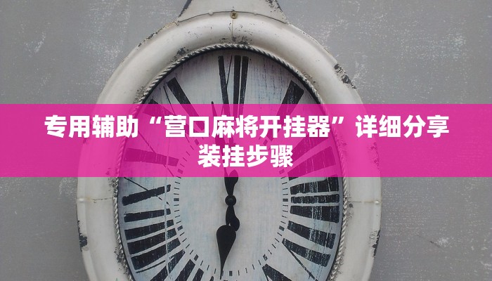 专用辅助“营口麻将开挂器”详细分享装挂步骤 专用辅助“营口麻将开挂器”详细分享装挂步骤