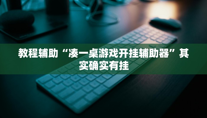 教程辅助“凑一桌游戏开挂辅助器”其实确实有挂