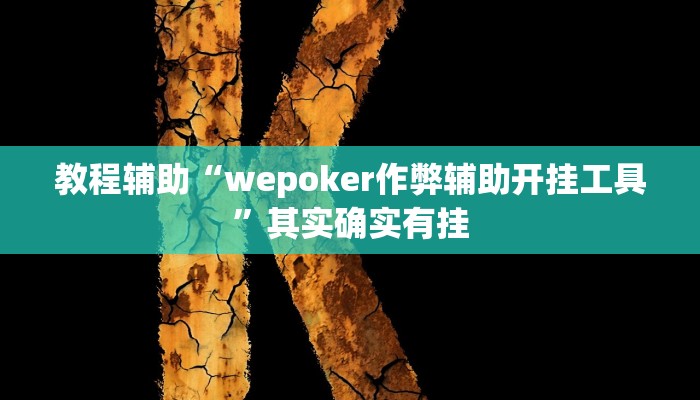 教程辅助“wepoker作弊辅助开挂工具”其实确实有挂
