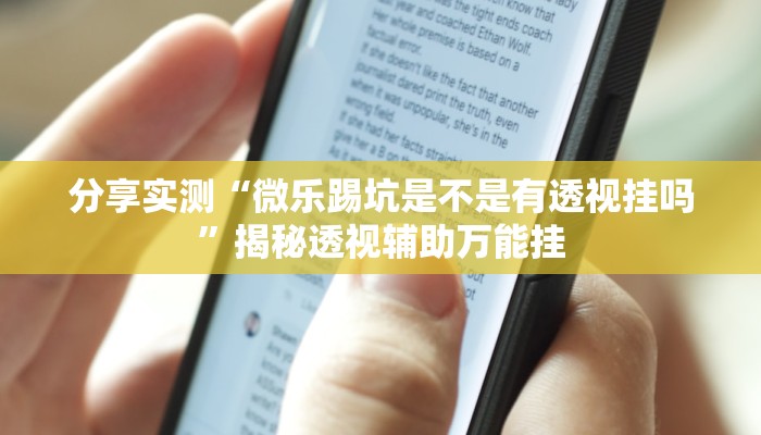 分享实测“微乐踢坑是不是有透视挂吗”揭秘透视辅助万能挂 分享实测“微乐踢坑是不是有透视挂吗”揭秘透视辅助万能挂