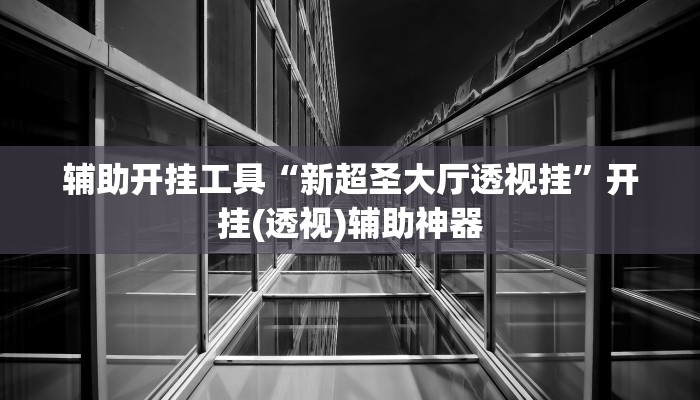 辅助开挂工具“新超圣大厅透视挂”开挂(透视)辅助神器