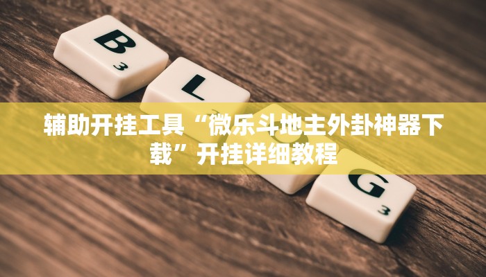 辅助开挂工具“微乐斗地主外卦神器下载”开挂详细教程