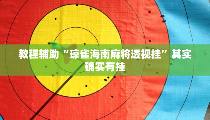 教程辅助“琼雀海南麻将透视挂”其实确实有挂