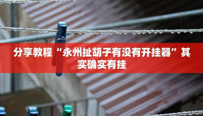 分享教程“永州扯胡子有没有开挂器”其实确实有挂