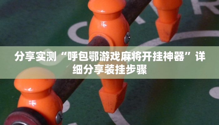 分享实测“呼包鄂游戏麻将开挂神器”详细分享装挂步骤