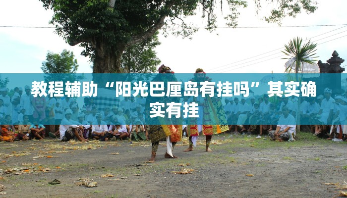 教程辅助“阳光巴厘岛有挂吗”其实确实有挂 教程辅助“阳光巴厘岛有挂吗”其实确实有挂