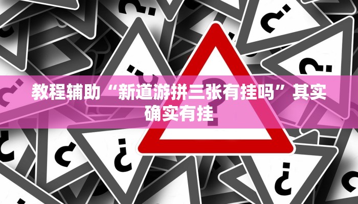 教程辅助“新道游拼三张有挂吗”其实确实有挂