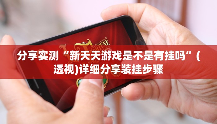 分享实测“新天天游戏是不是有挂吗”(透视)详细分享装挂步骤