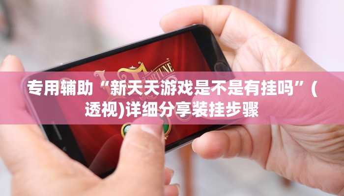 专用辅助“新天天游戏是不是有挂吗”(透视)详细分享装挂步骤