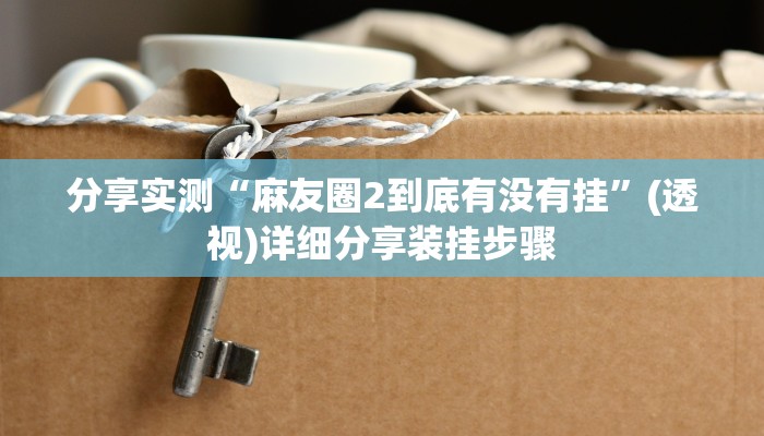 分享实测“麻友圈2到底有没有挂”(透视)详细分享装挂步骤
