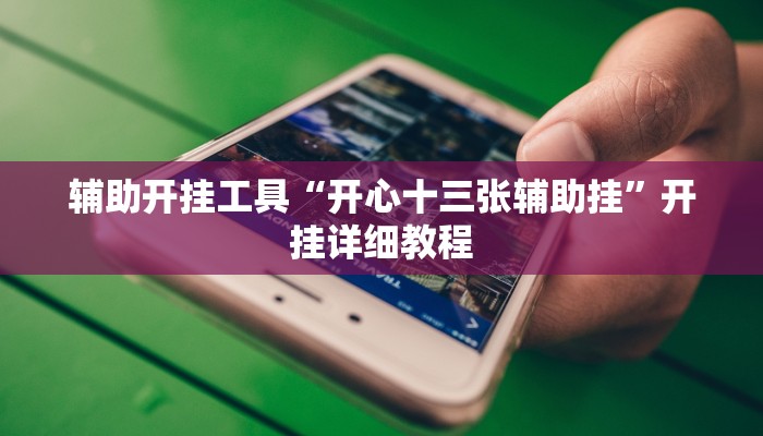 辅助开挂工具“开心十三张辅助挂”开挂详细教程 辅助开挂工具“开心十三张辅助挂”开挂详细教程