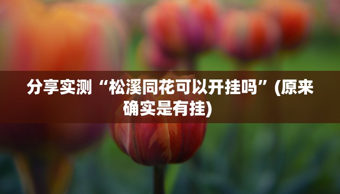 分享实测“松溪同花可以开挂吗”(原来确实是有挂) 分享实测“松溪同花可以开挂吗”(原来确实是有挂)