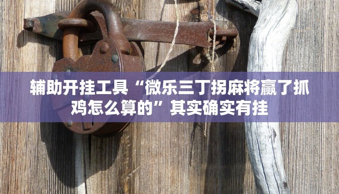 分享教程“哈哈长沙麻将怎么开挂”其实确实有挂