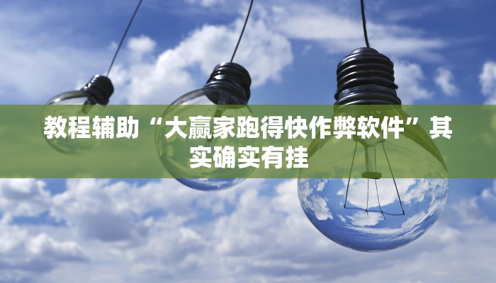 教程辅助“大赢家跑得快作弊软件”其实确实有挂