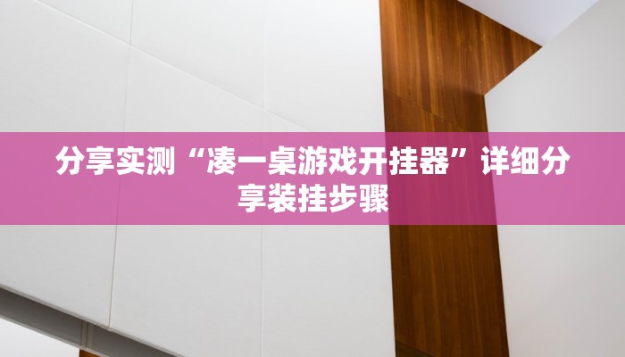 分享实测“凑一桌游戏开挂器”详细分享装挂步骤