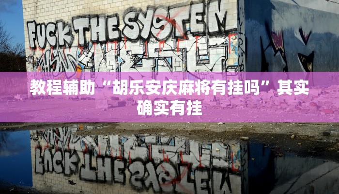 教程辅助“胡乐安庆麻将有挂吗”其实确实有挂