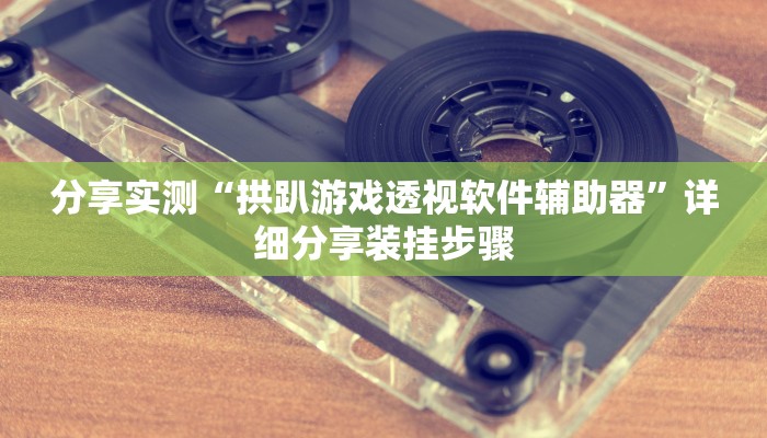 分享实测“拱趴游戏透视软件辅助器”详细分享装挂步骤
