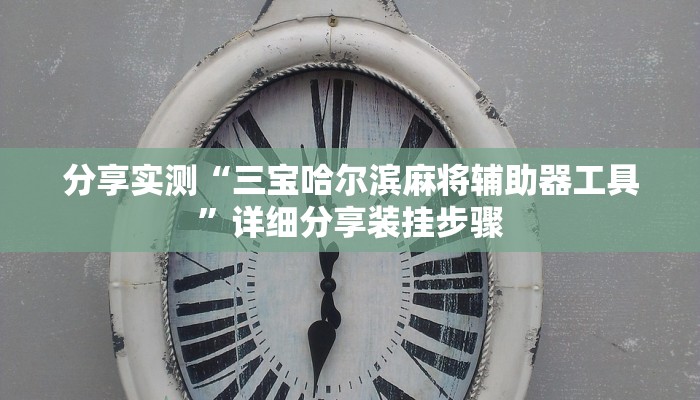 分享实测“三宝哈尔滨麻将辅助器工具”详细分享装挂步骤