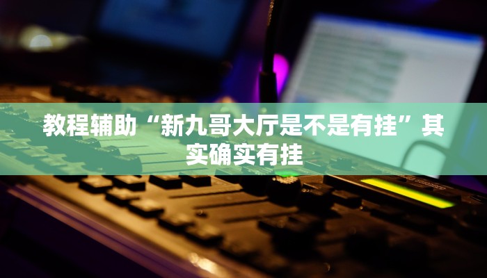 教程辅助“新九哥大厅是不是有挂”其实确实有挂 教程辅助“新九哥大厅是不是有挂”其实确实有挂
