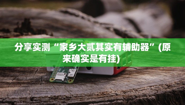 分享实测“家乡大贰其实有辅助器”(原来确实是有挂) 分享实测“家乡大贰其实有辅助器”(原来确实是有挂)