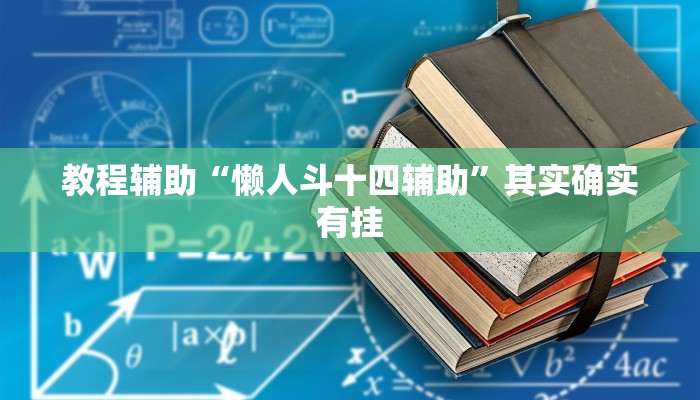 教程辅助“懒人斗十四辅助”其实确实有挂