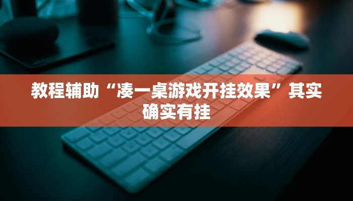 教程辅助“凑一桌游戏开挂效果”其实确实有挂