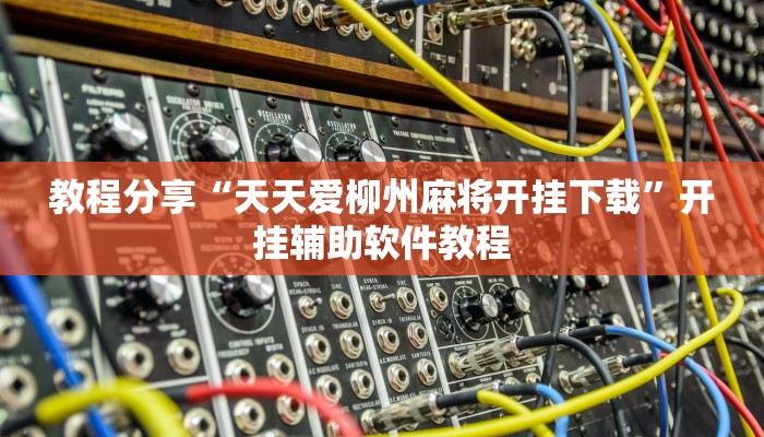 教程分享“天天爱柳州麻将开挂下载”开挂辅助软件教程