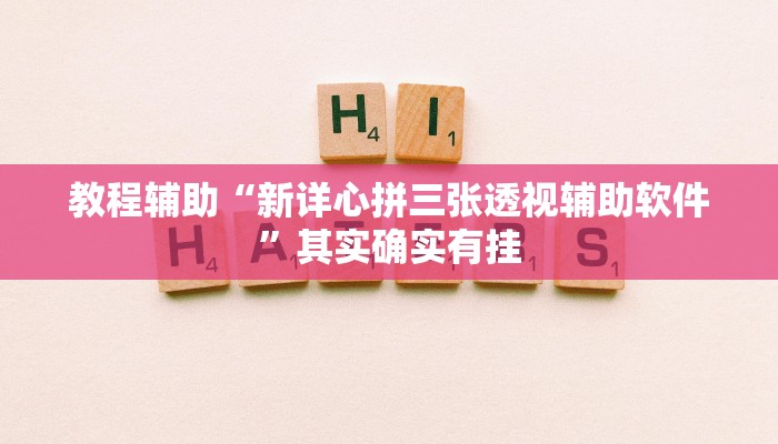 教程辅助“新详心拼三张透视辅助软件”其实确实有挂