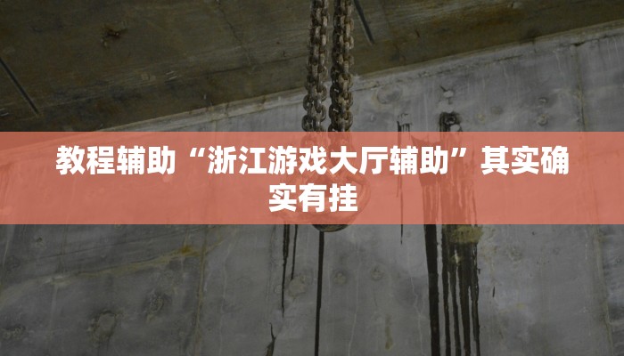 教程辅助“浙江游戏大厅辅助”其实确实有挂 教程辅助“浙江游戏大厅辅助”其实确实有挂