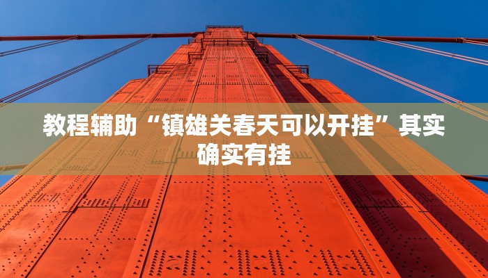 教程辅助“镇雄关春天可以开挂”其实确实有挂