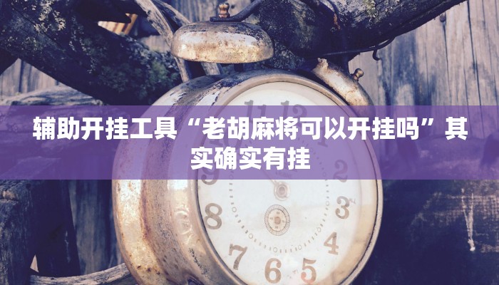 辅助开挂工具“老胡麻将可以开挂吗”其实确实有挂