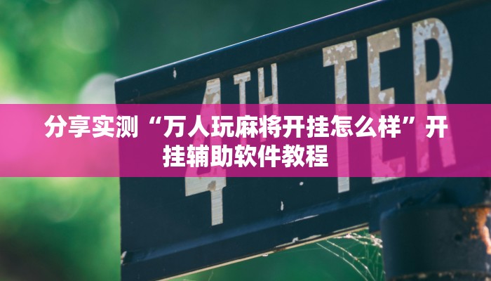 分享实测“万人玩麻将开挂怎么样”开挂辅助软件教程