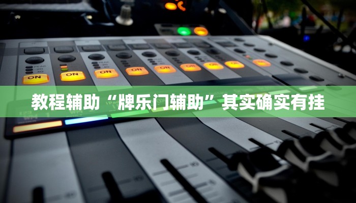 教程辅助“牌乐门辅助”其实确实有挂