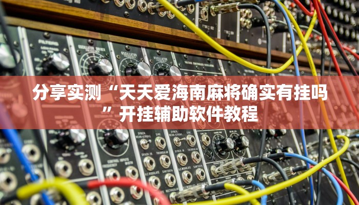 分享实测“天天爱海南麻将确实有挂吗”开挂辅助软件教程