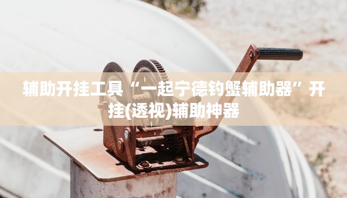 辅助开挂工具“一起宁德钓蟹辅助器”开挂(透视)辅助神器