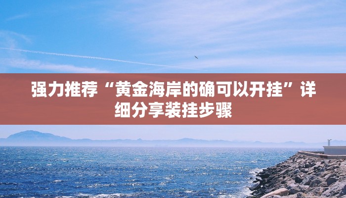 强力推荐“黄金海岸的确可以开挂”详细分享装挂步骤