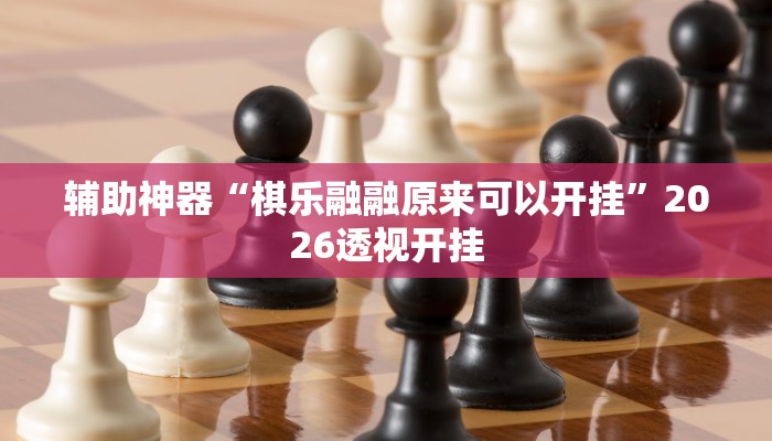 辅助神器“棋乐融融原来可以开挂”2026透视开挂