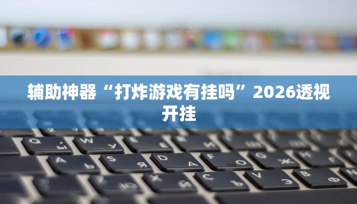 辅助神器“打炸游戏有挂吗”2026透视开挂